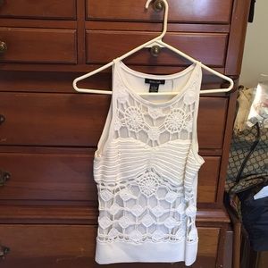 White crochet summer shirt